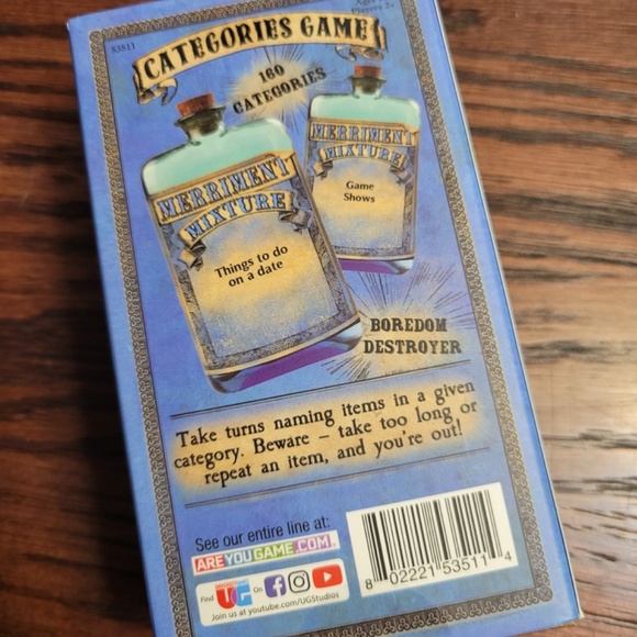 NEW Clarendons Merriment Mixture Categories Game. Ages 10+, 2+ Players. SEALED - Picture 5 of 6